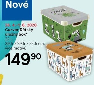 Dětský úložný box s víkem Curver