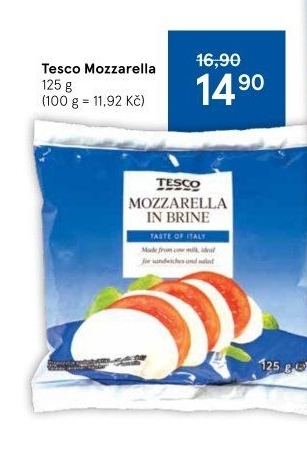 Sýr Mozzarella Tesco