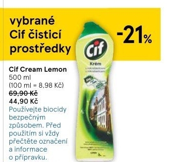 Krémový čistič Cif Cream