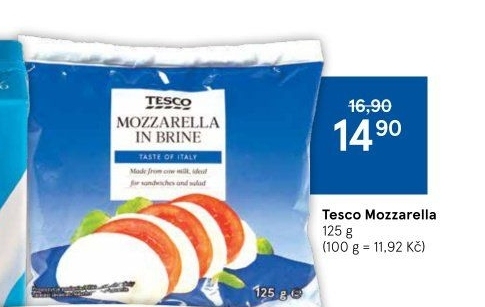 Sýr Mozzarella Tesco