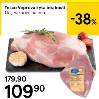 Vepřová kýta bez kosti Tesco