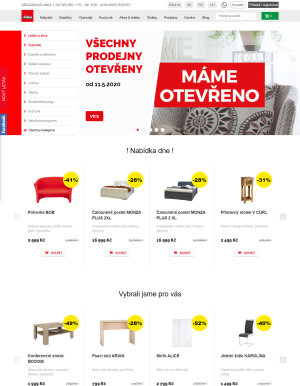 akční leták Kika nábytek 19.5.2020-25.5.2020