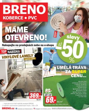 akční leták Breno koberce 20.5.2020-31.5.2020
