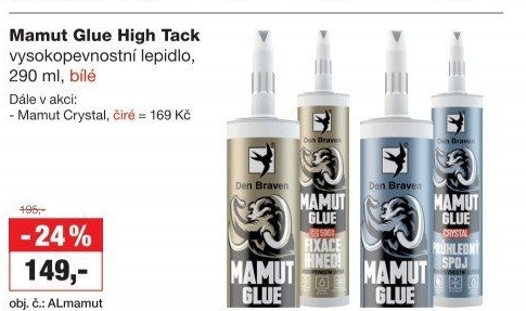 Lepidlo Mamut Glue Den Braven