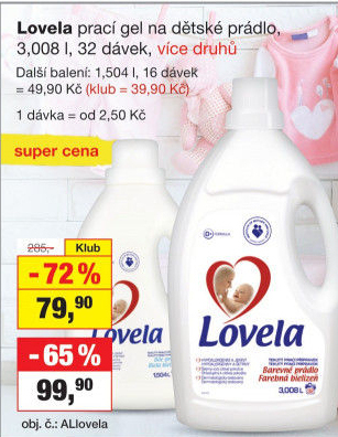 Prací gel Lovela