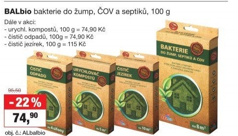 Přípravek Urychlovač kompostů BALbio
