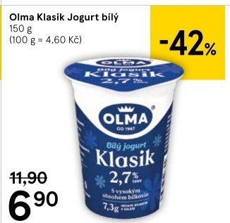 Bílý jogurt Klasik Olma