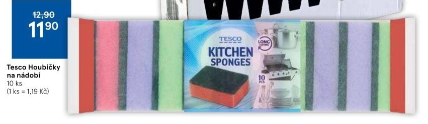 Houbička na nádobí Tesco