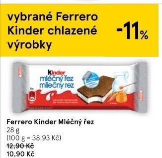 Řez mléčný Kinder