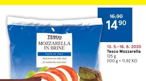 Sýr Mozzarella Tesco