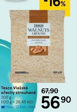 Vlašské ořechy Tesco