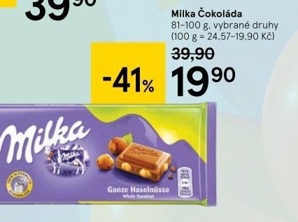 Čokoláda Milka