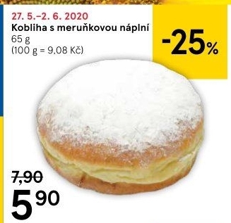 Kobliha s ovocnou náplní