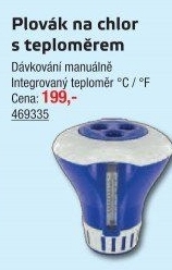 Bazénový chemický plovák