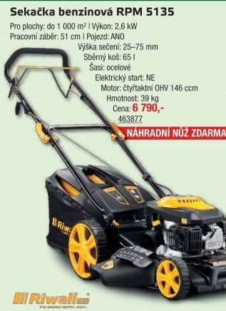 Benzínová sekačka Riwall RPM 5135