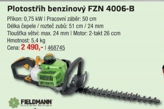 Benzínové nůžky na živý plot Fieldmann FZN4006B