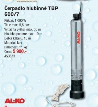 Čerpadlo hlubinné Al - Ko TBP 6000/7