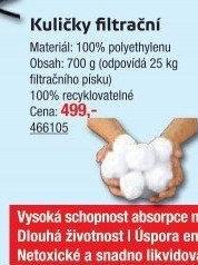 Filtrační kuličky