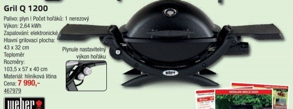 Gril plynový Weber Q 1200