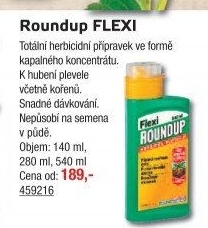 Herbicid tekutý Roundup Flexi