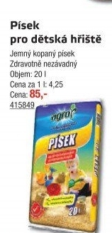 Písek na dětská pískoviště Agro