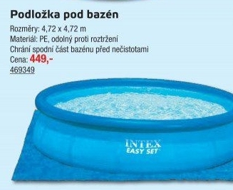Podložka pod bazén