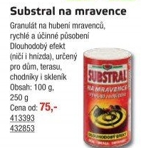 Přípravek proti mravencům granulát Substral