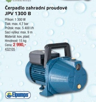 Proudové čerpadlo Elpumps JPV 1300 B