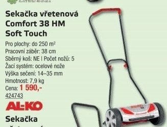Vřetenová sekačkaAl-Ko Comfort 38 HM Soft Touch
