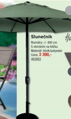 Zahradní slunečník Solar Hartman