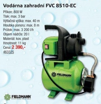 Zahradní vodárna Fieldmann FVC 8510-EC