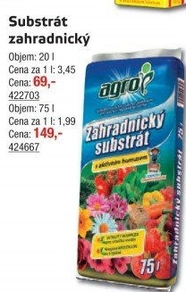 Zahradnický substrát Agro