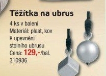 Závaží na ubrus