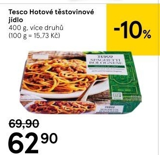 Hotová jídla Tesco