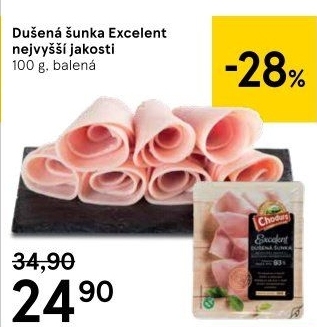 Dušená šunka nejvyšší jakosti Excelent Beskydské uzeniny Chodura