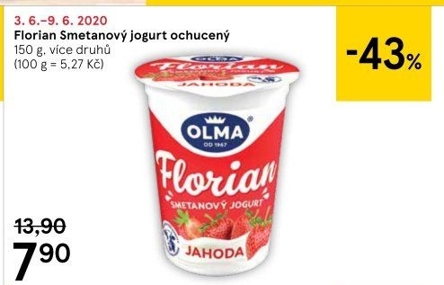 Jogurt smetanový Florian Olma