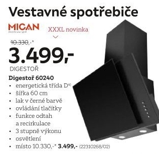 Digestoř Mican 60240