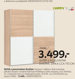 Šatní skříň Carry Home