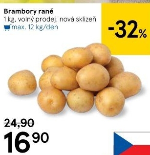 Brambory konzumní rané