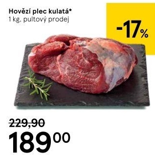 Hovězí plec kulatá - falešná svíčková