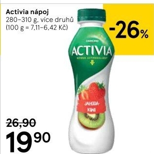 Jogurtový nápoj Activia Danone