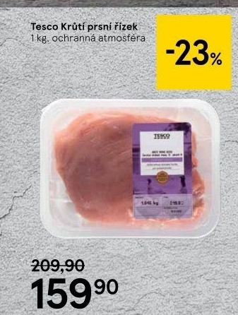 Krůtí prsní řízky Tesco