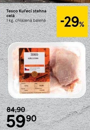 Kuřecí stehna Tesco