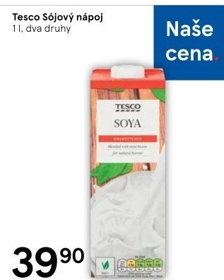 Nápoj sójový Tesco