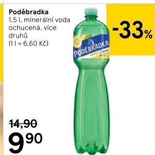 Ochucená voda Poděbradka