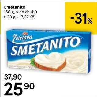 Sýr tavený Smetanito Želetava
