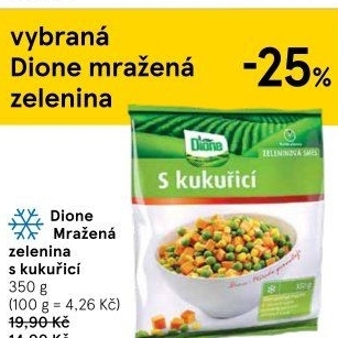 Zeleninová směs s kukuřicí mražená Dione