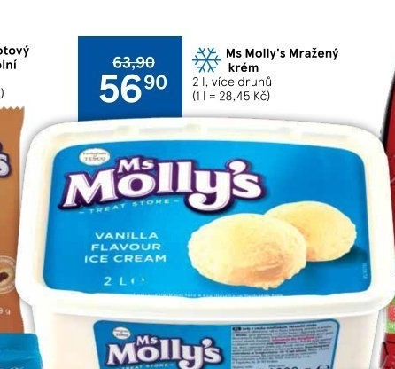 Zmrzlina ve vaničce Ms Molly'
