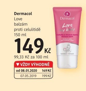 Balzám proti celulitidě Love my body Dermacol