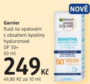 Fluid na opalování OF 50+ Garnier